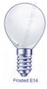 Ball lamp 24V 25W E14 globe frosted 70x4