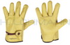 Glove leather yellow