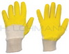 Working gloves rubber coated palm