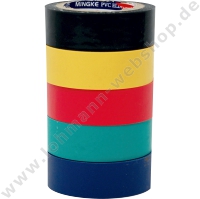 Elec. tape 5 colours PVC 5 pcs.