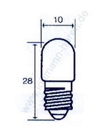 Flashlight lamp 6V 5.5W (0.9A) E10