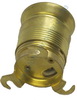 Lampholder brass E27 3 holders