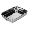 Square roasting pan stainless steel