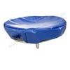 Case round wire basket 100cm blue