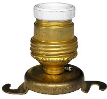 Lampholder E14 brass, 2 holders