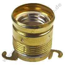Lampholder E27 brass, 2 holders