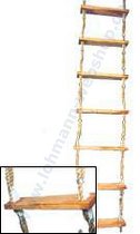 Embarkation ladder 5m 15 wood steps