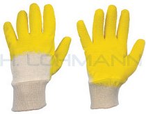 Working gloves rubber coated palm
