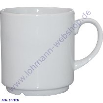 Kaffeebecher 0,26 ltr. weiß Porzellan