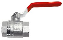 Ball valve water 1/2" (red) i/i