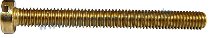 Slotted cheese head screws brass M3x30