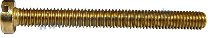 Slotted cheese head screws brass M5x30
