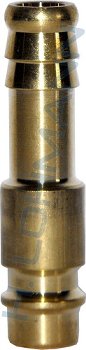 Brass plug - hose connection 9mm