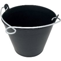 Bucket PVC, black 6,5ltr.