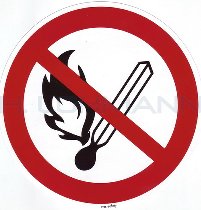 Sticker (self-adhes.) "Fire and smoking