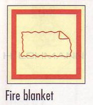 IMO "fire blanket" 15x15cm