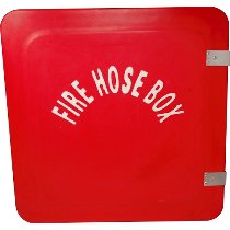 Fire hose box GFK red 590x590x170mm