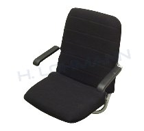 Wheelhouse chair with flap-up seat