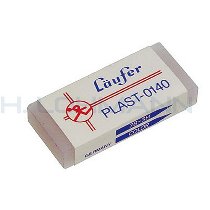 Rubber eraser transp. or white 46*20mm
