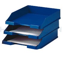 Letter tray blue plastic type, A4/C4