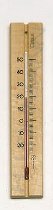 Wooden cabin thermometer
