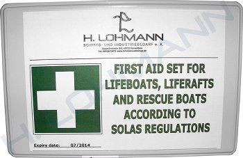 First aid kit SOLAS for life boat