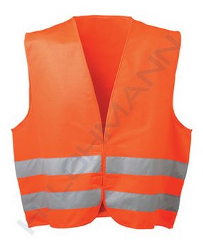 High-visibility vest, orange EN 20471/2