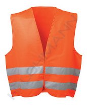 Warning vest (Hi-visiblility) orange EN