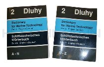 Schiffstechn. Wörterbuch engl.dt. Teil 1+2 Dluhy