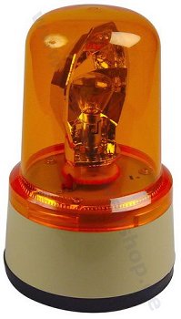 Rotary warning light 220V AC amber