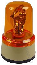 Rotary warning light 220V AC amber