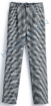Cook's trousers size 46 black/white cheq