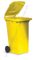 Dust bin 240 ltr. colour: yellow