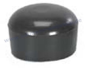Pipe Cap 1", black plastic
