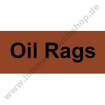 Sticker "Oil rags" for lid