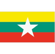 Flag "Myanmar" 100x15